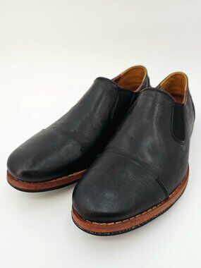 TIMBERLAND WODEHOUSE LEATHER SLIP-ON CASUAL SHOES BLACK  A1641 MEN'S SIZE 8